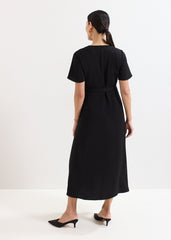 Julissa Wrap Dress - Black