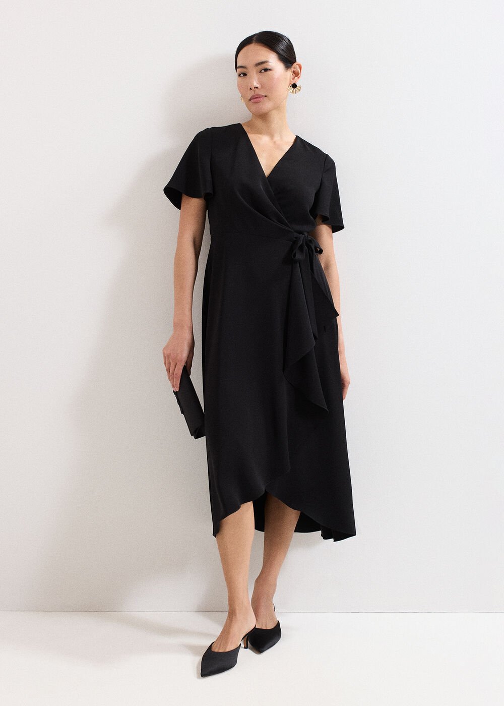 Julissa Wrap Dress - Black