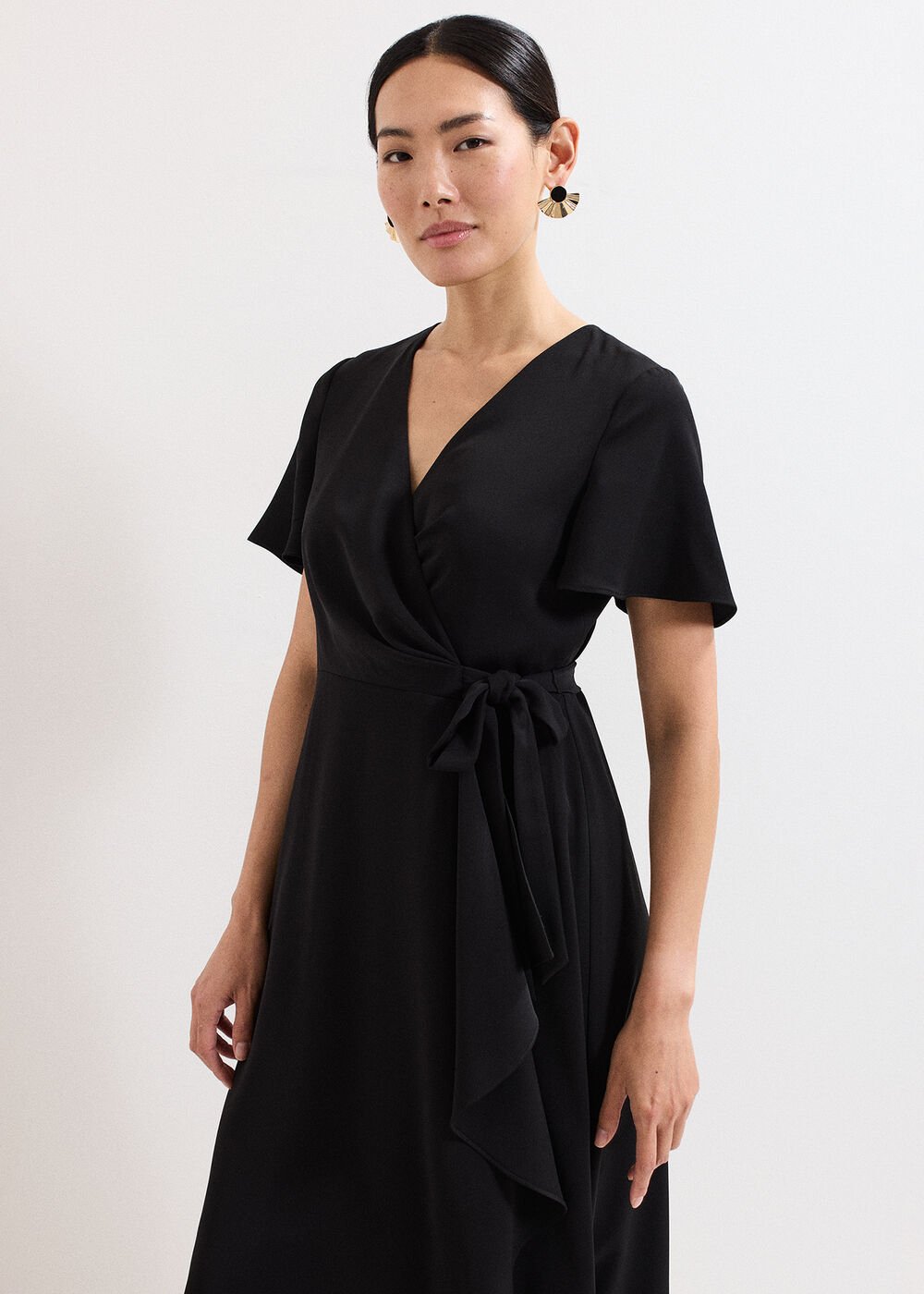 Julissa Wrap Dress - Black