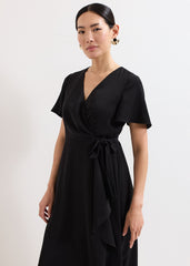 Julissa Wrap Dress - Black