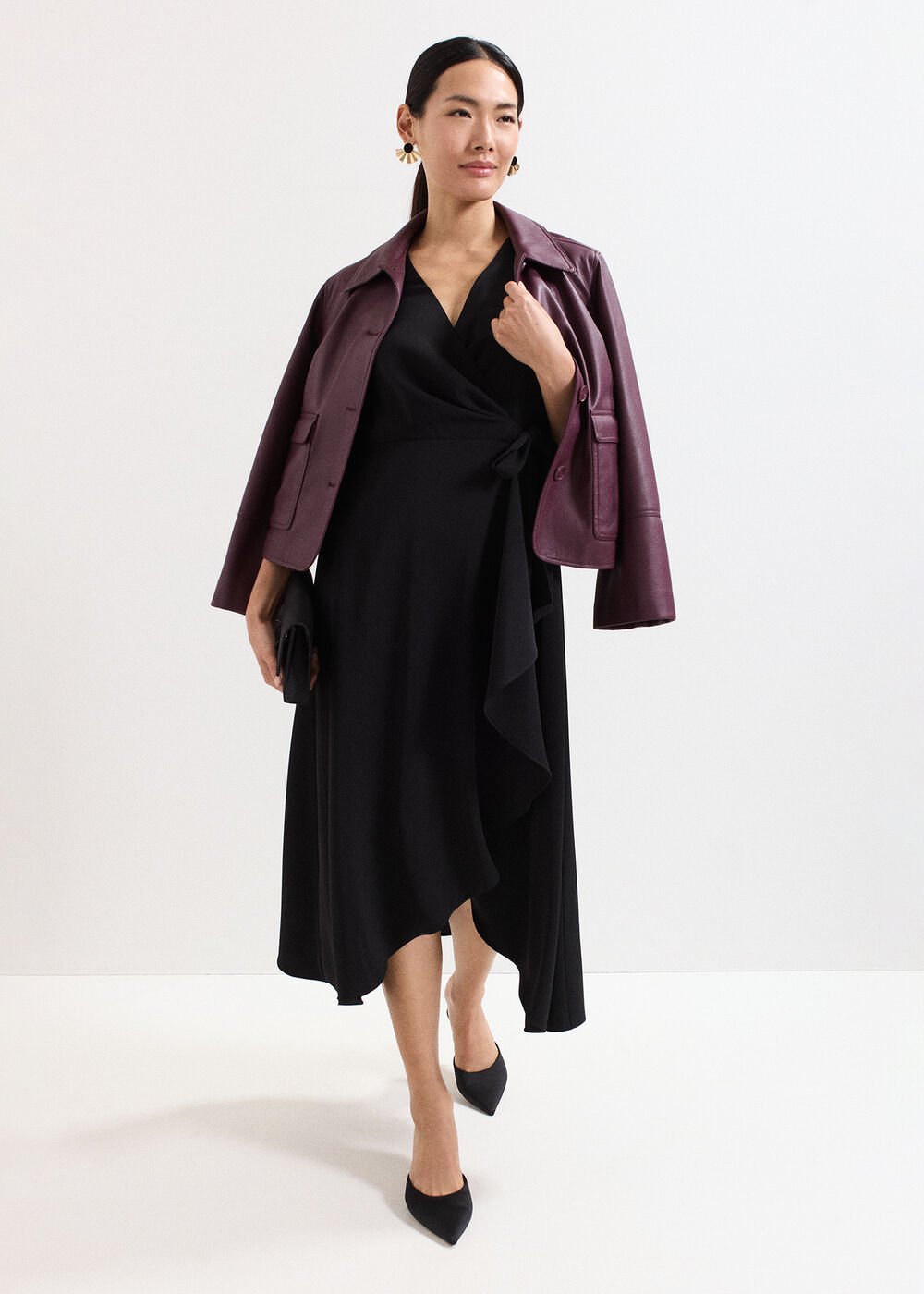 Julissa Wrap Dress - Black