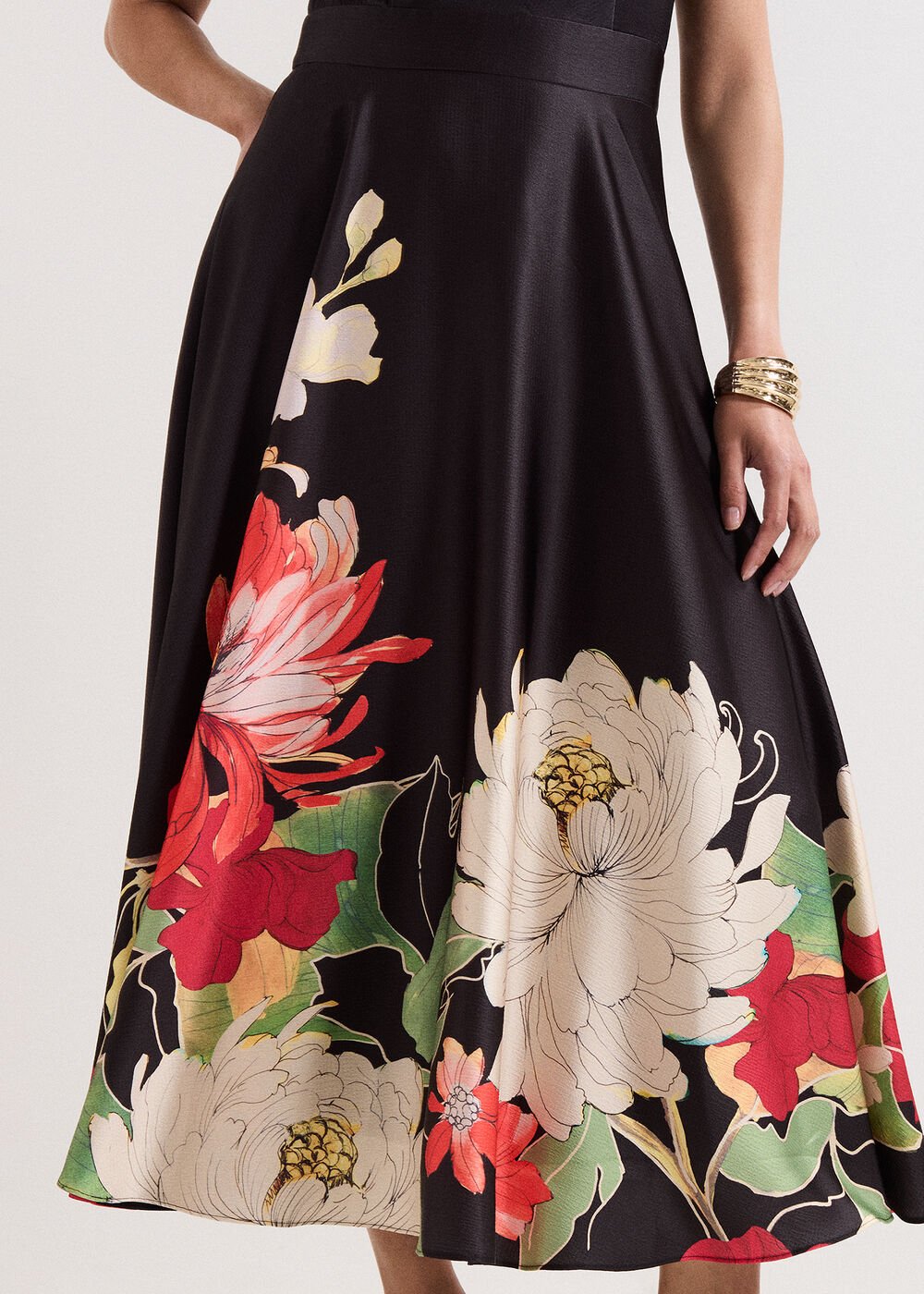 Cheryl Printed Midi Dress - Multi