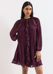 Layla Swing Dress - Burgundy