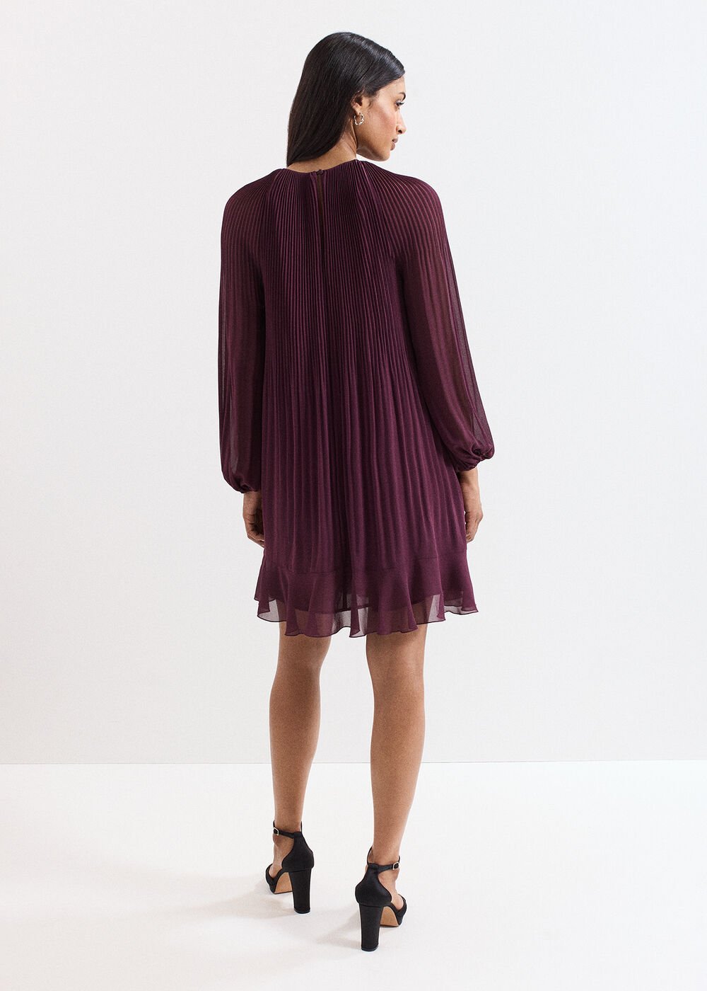 Layla Swing Dress - Burgundy