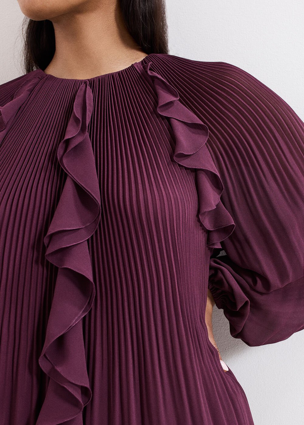 Layla Swing Dress - Burgundy