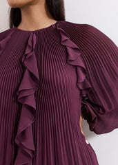 Layla Swing Dress - Burgundy