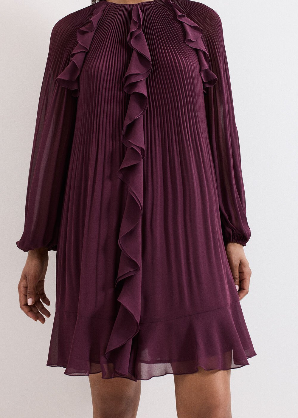 Layla Swing Dress - Burgundy