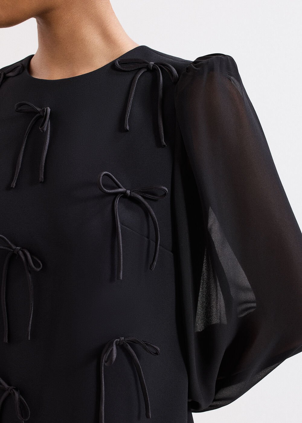 Jamie Bow Dress - Black