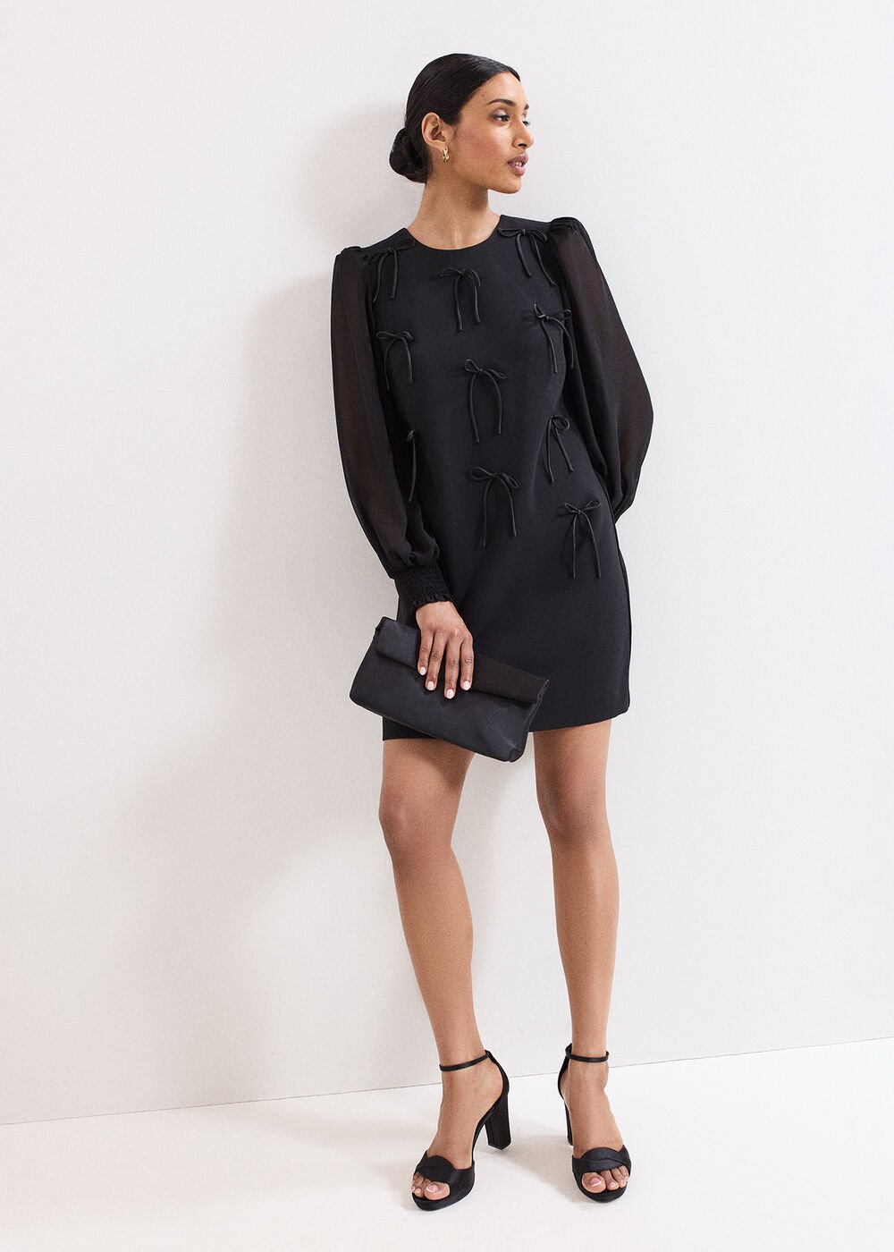 Jamie Bow Dress - Black