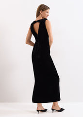 Melony Velvet Dress - Black