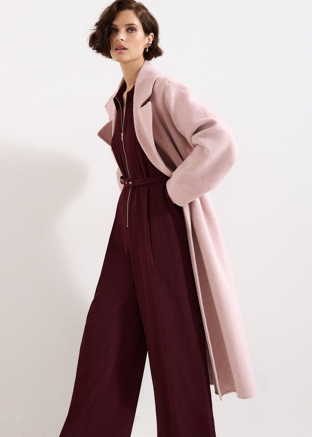 Petite Candice Jumpsuit - Burgundy