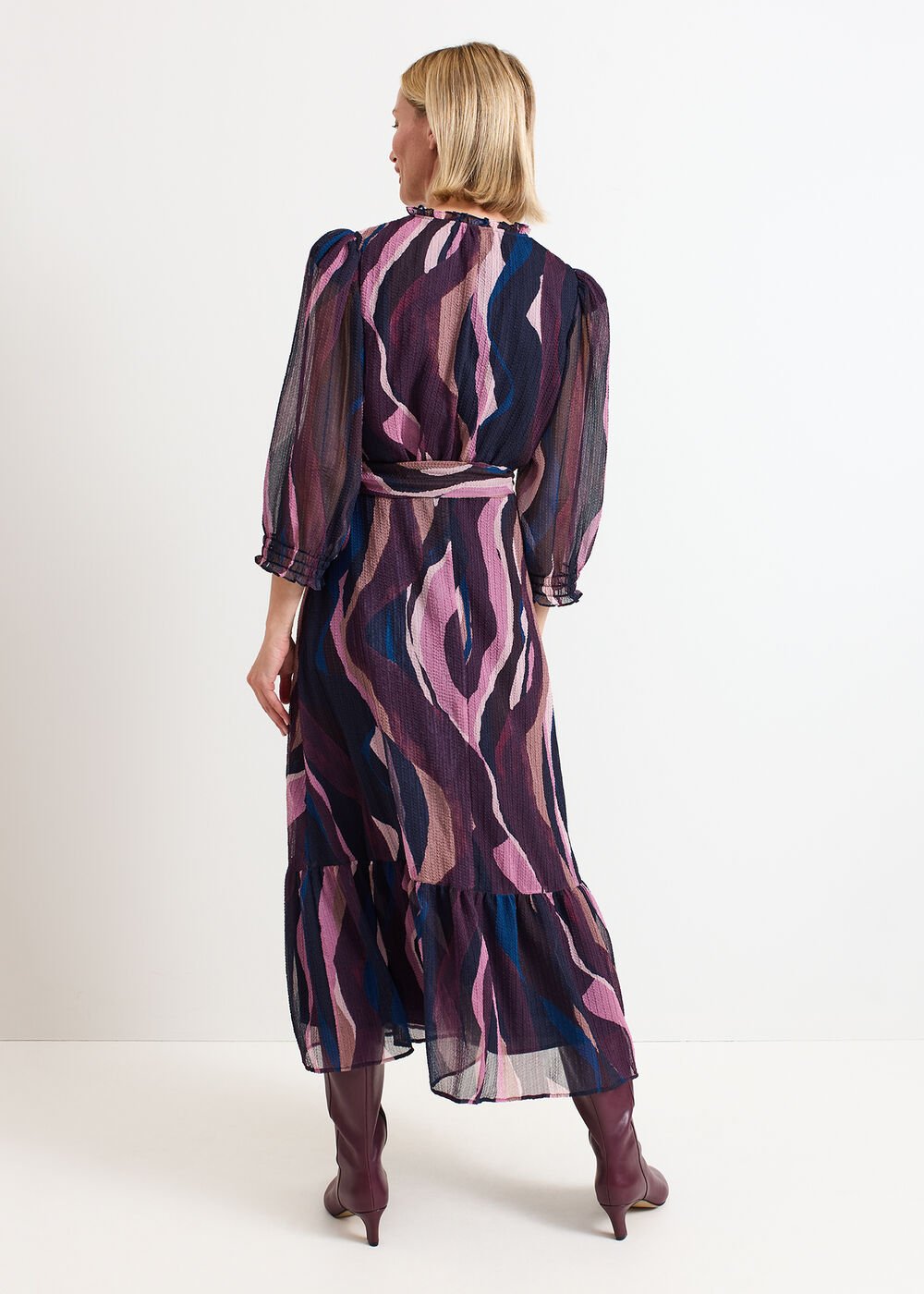 Carra Swirl Midi Dress - Multi