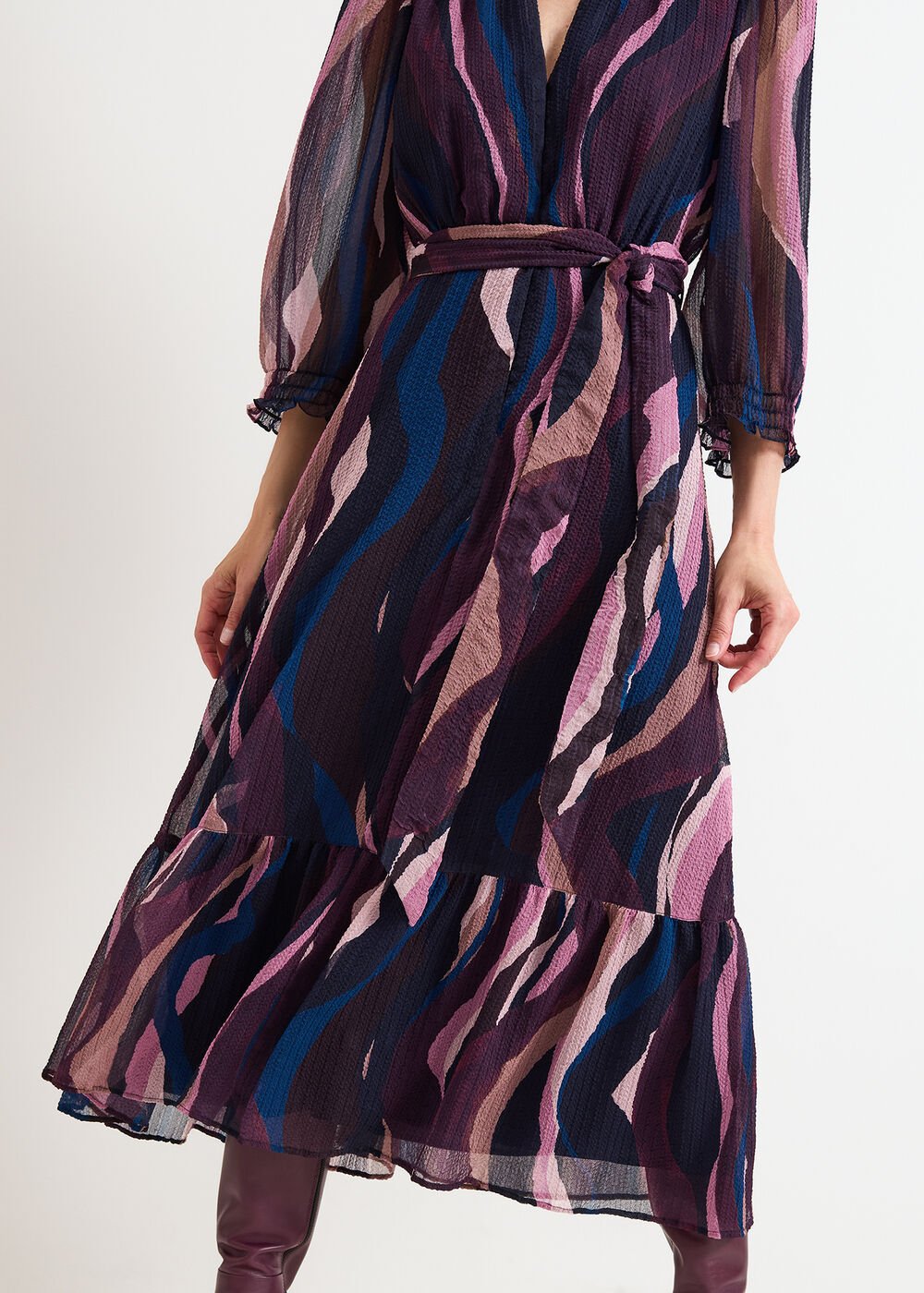 Carra Swirl Midi Dress - Multi