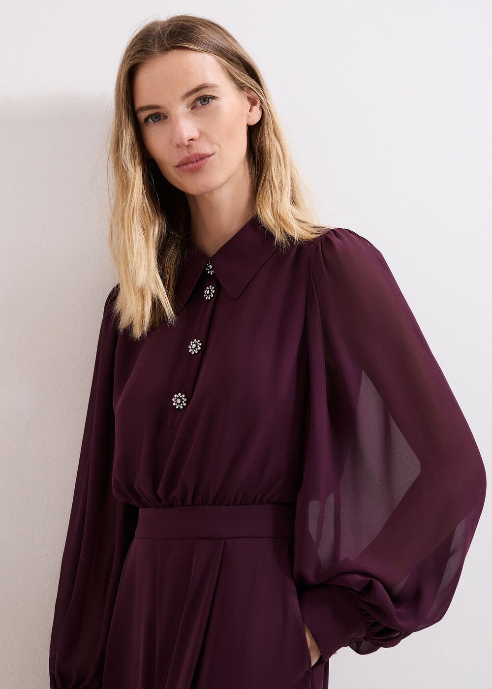 Emily Jumpsuit - Burgundy
