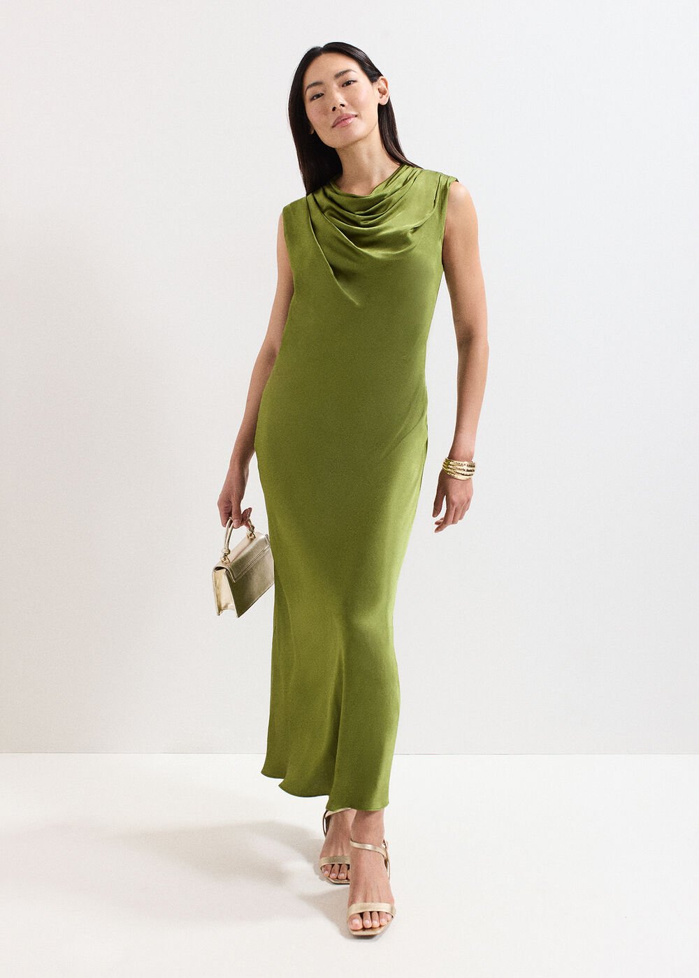 Hallie Midi Dress - Green