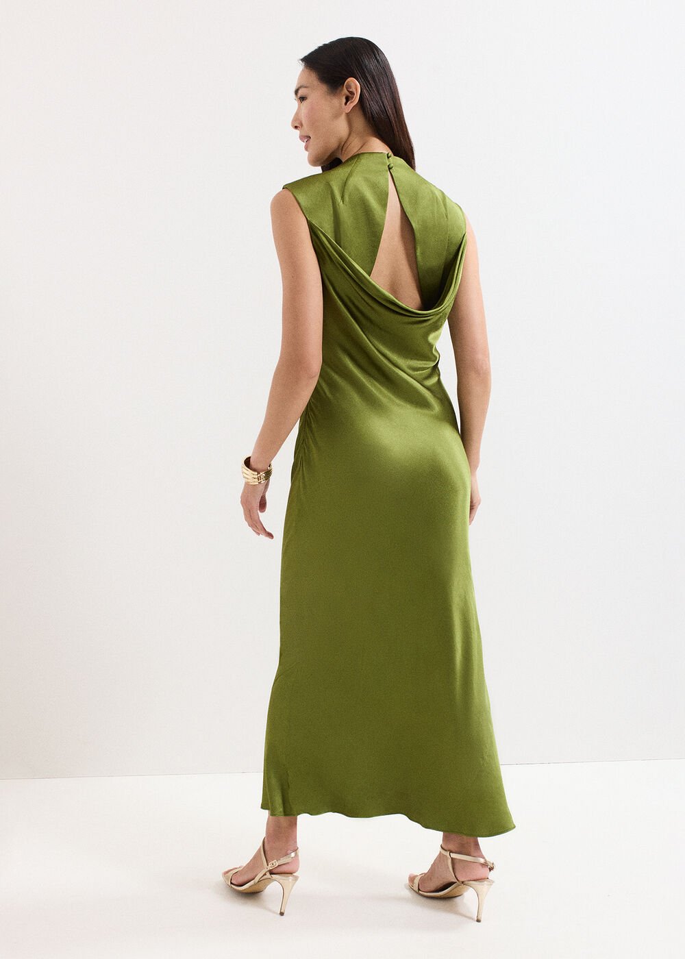 Hallie Midi Dress - Green