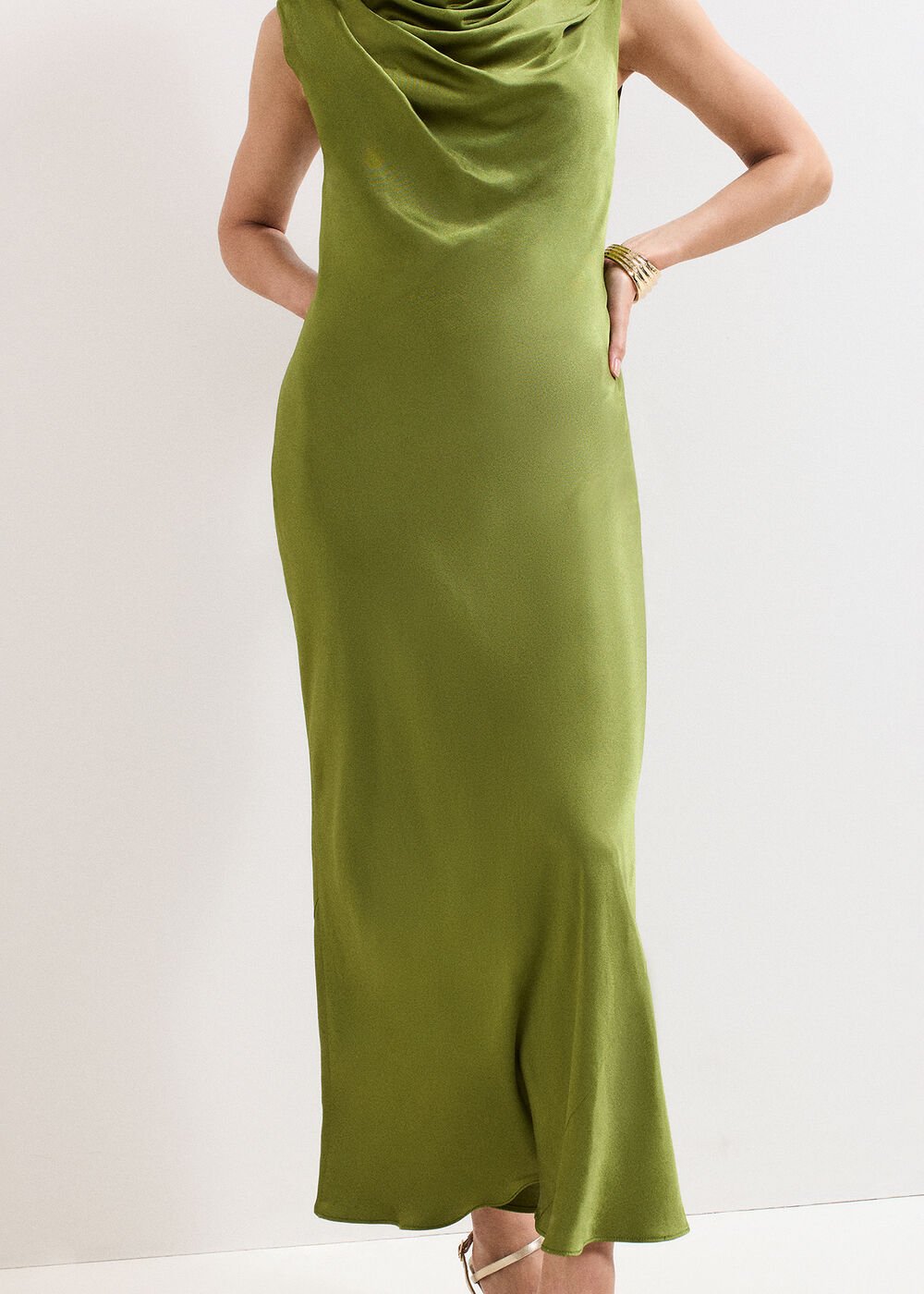 Hallie Midi Dress - Green