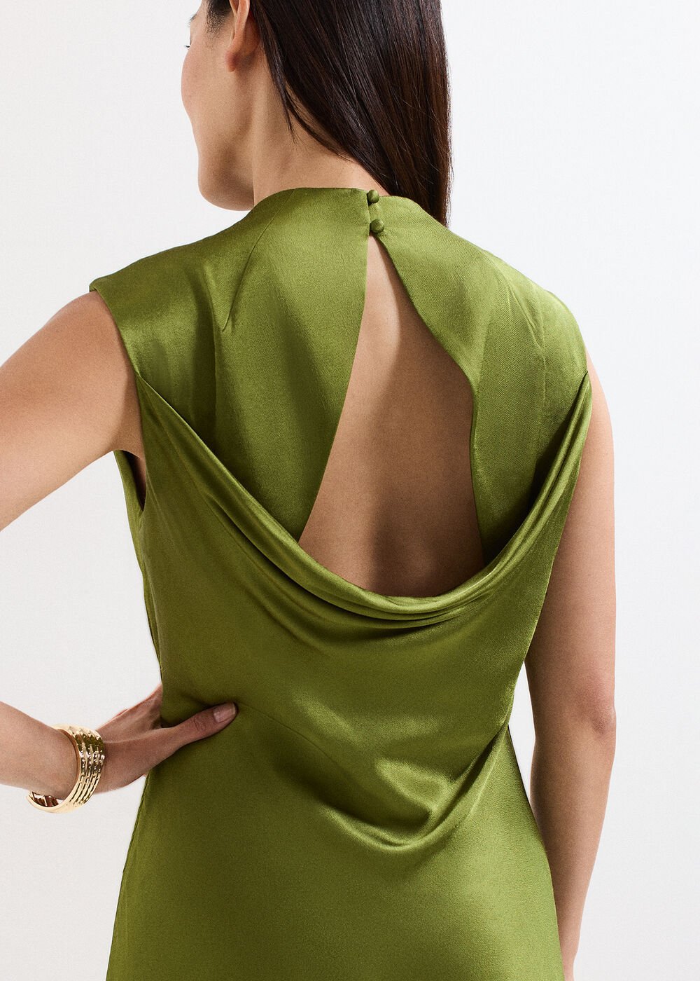 Hallie Midi Dress - Green