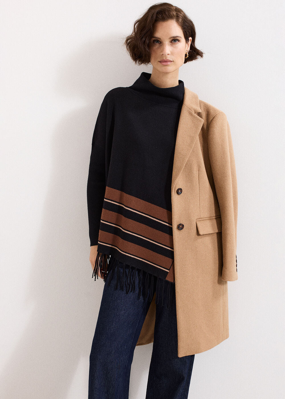 Athena Tassel Jumper - Black
