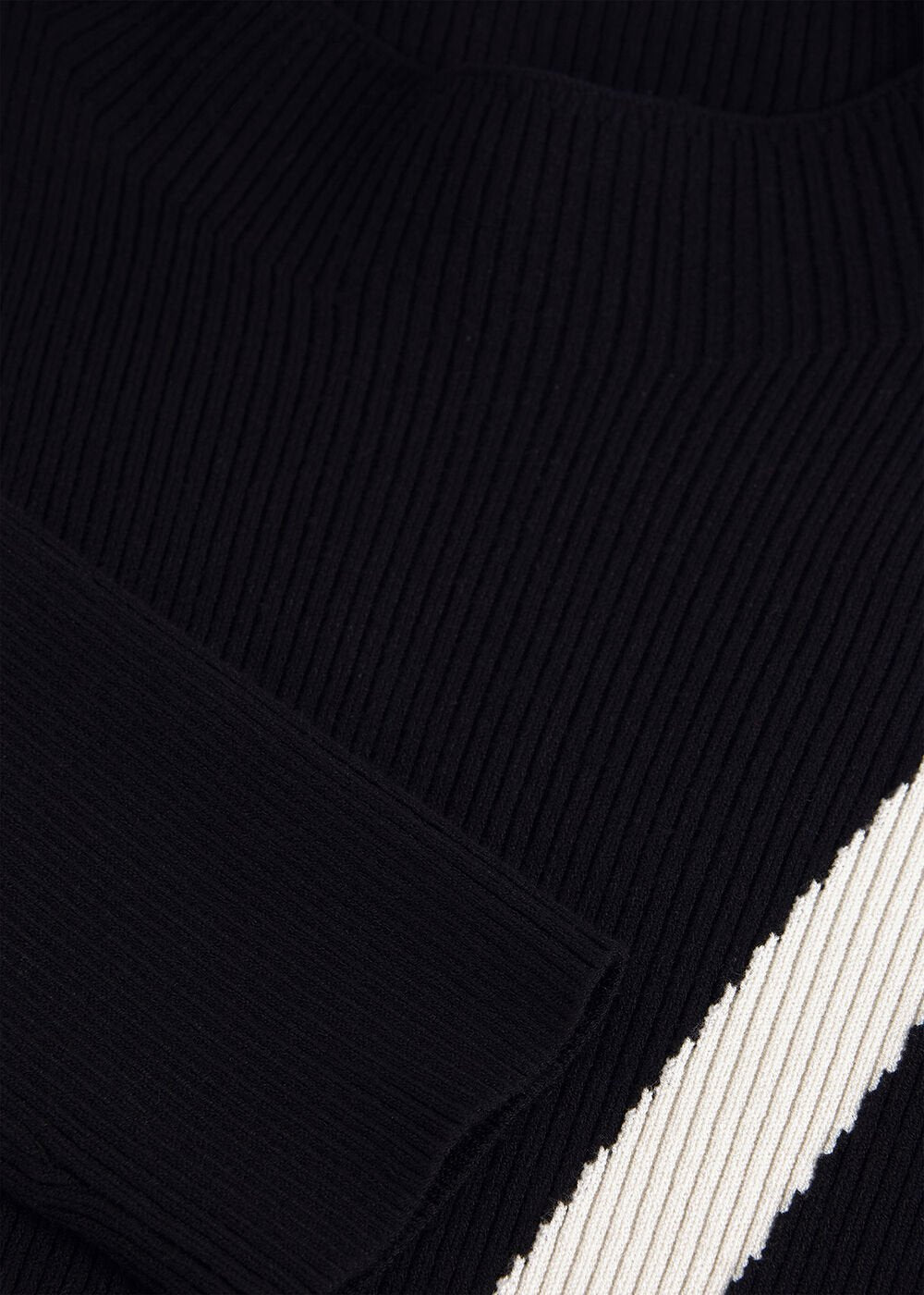Petite Julie Knit Dress - Black/Ivory