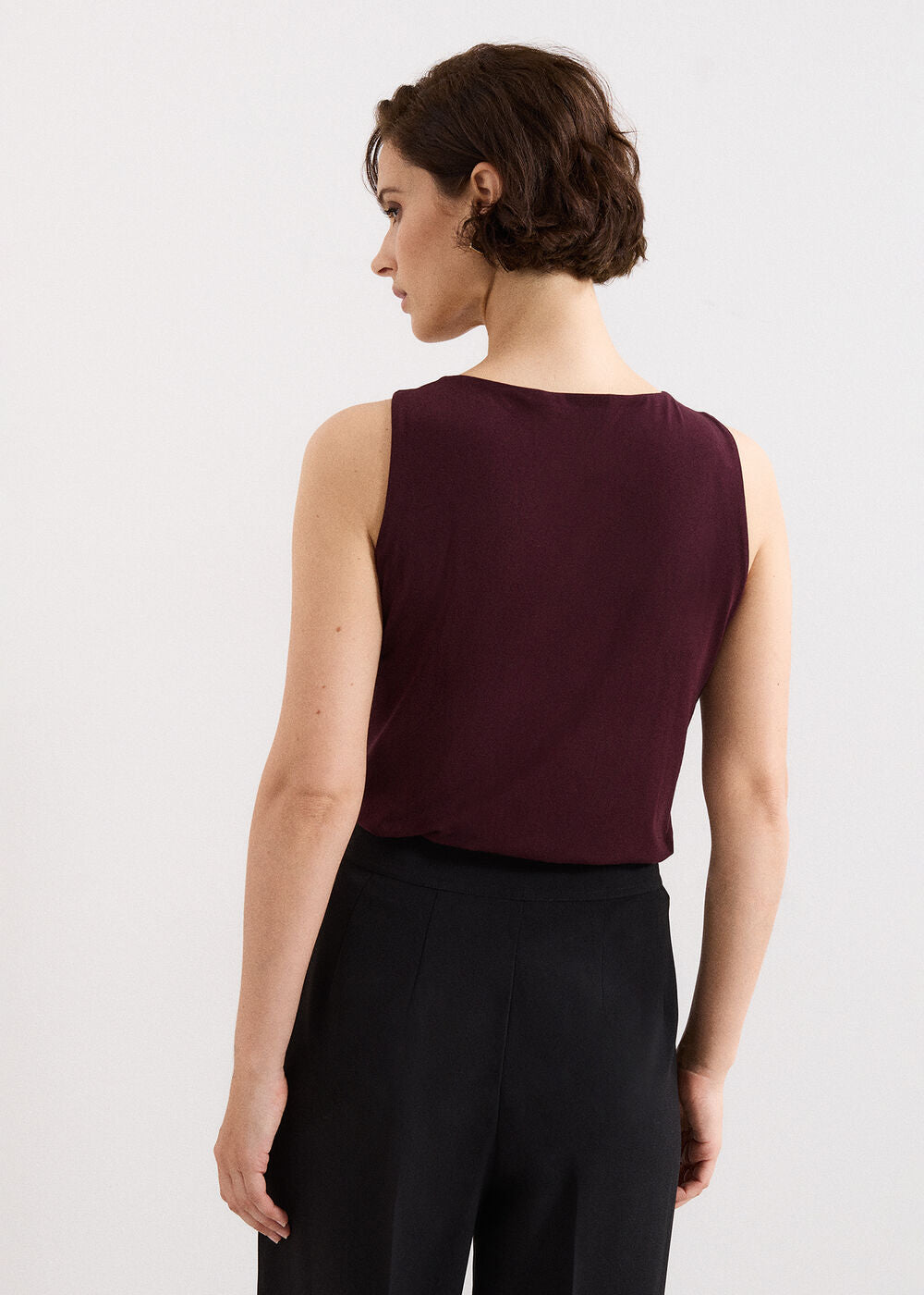 Samie Sleeveless Top - Burgundy