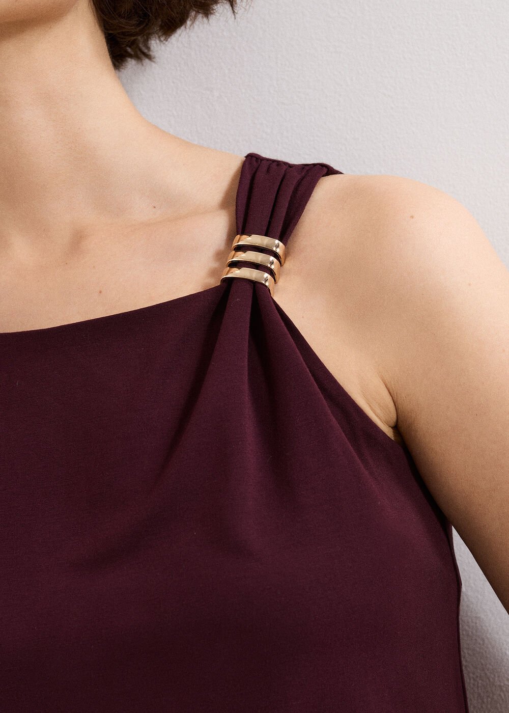 Samie Sleeveless Top - Burgundy
