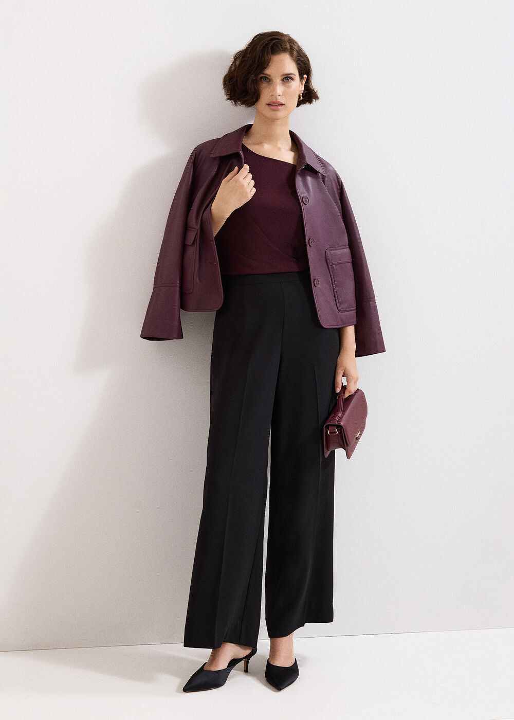 Samie Sleeveless Top - Burgundy