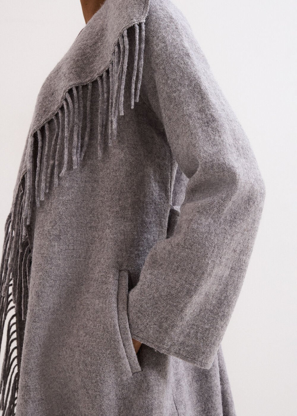 Lisa Tassel Coat - Grey