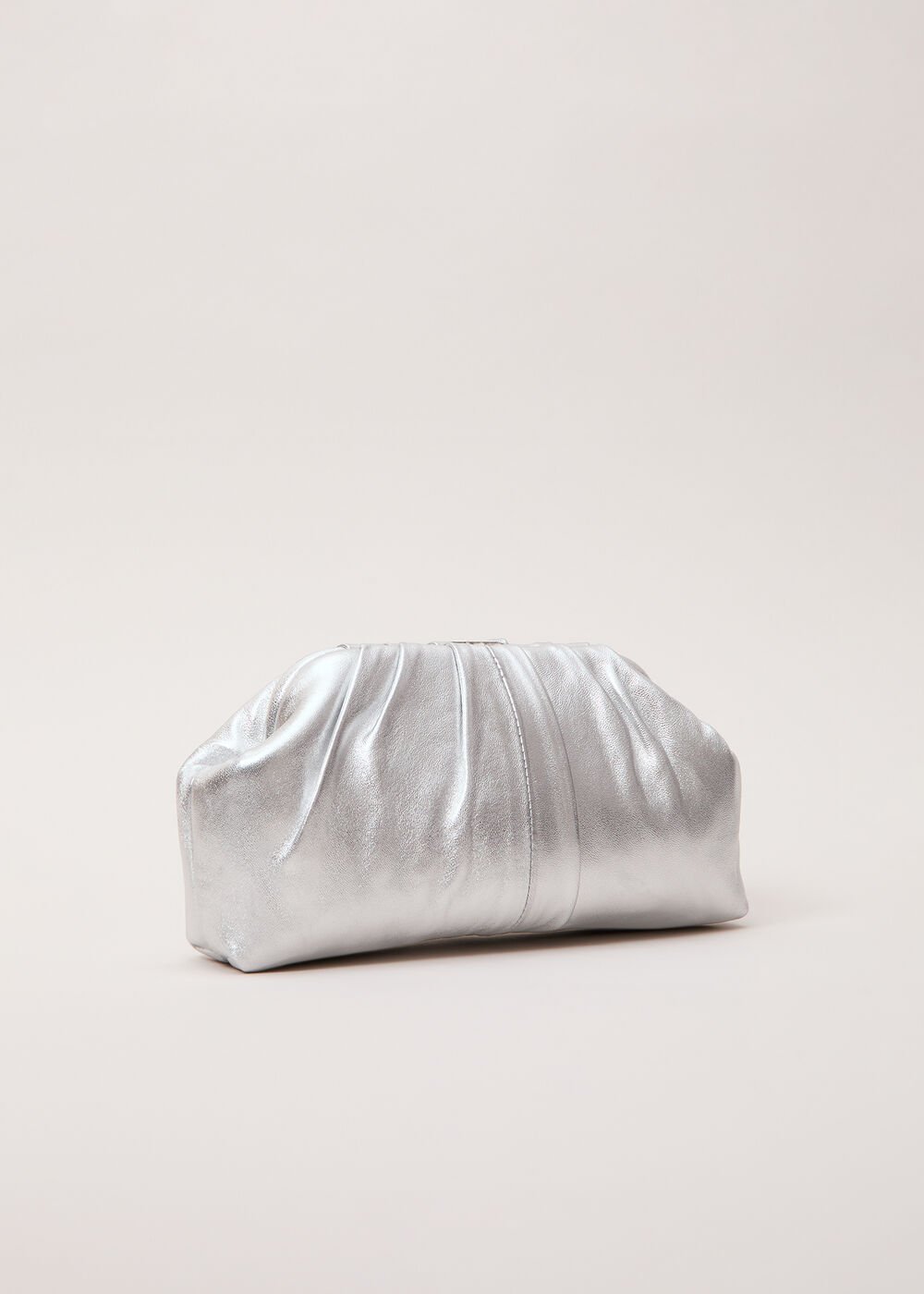 Pouch Clutch Bag - Silver