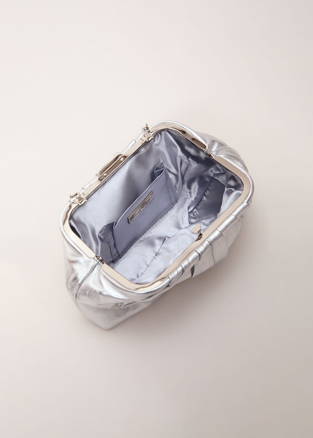 Pouch Clutch Bag - Silver