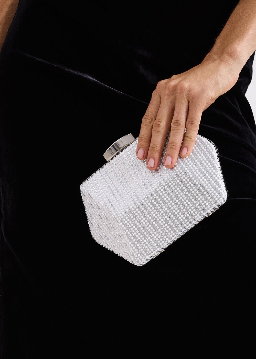 Sparkle Clutch Bag - Silver