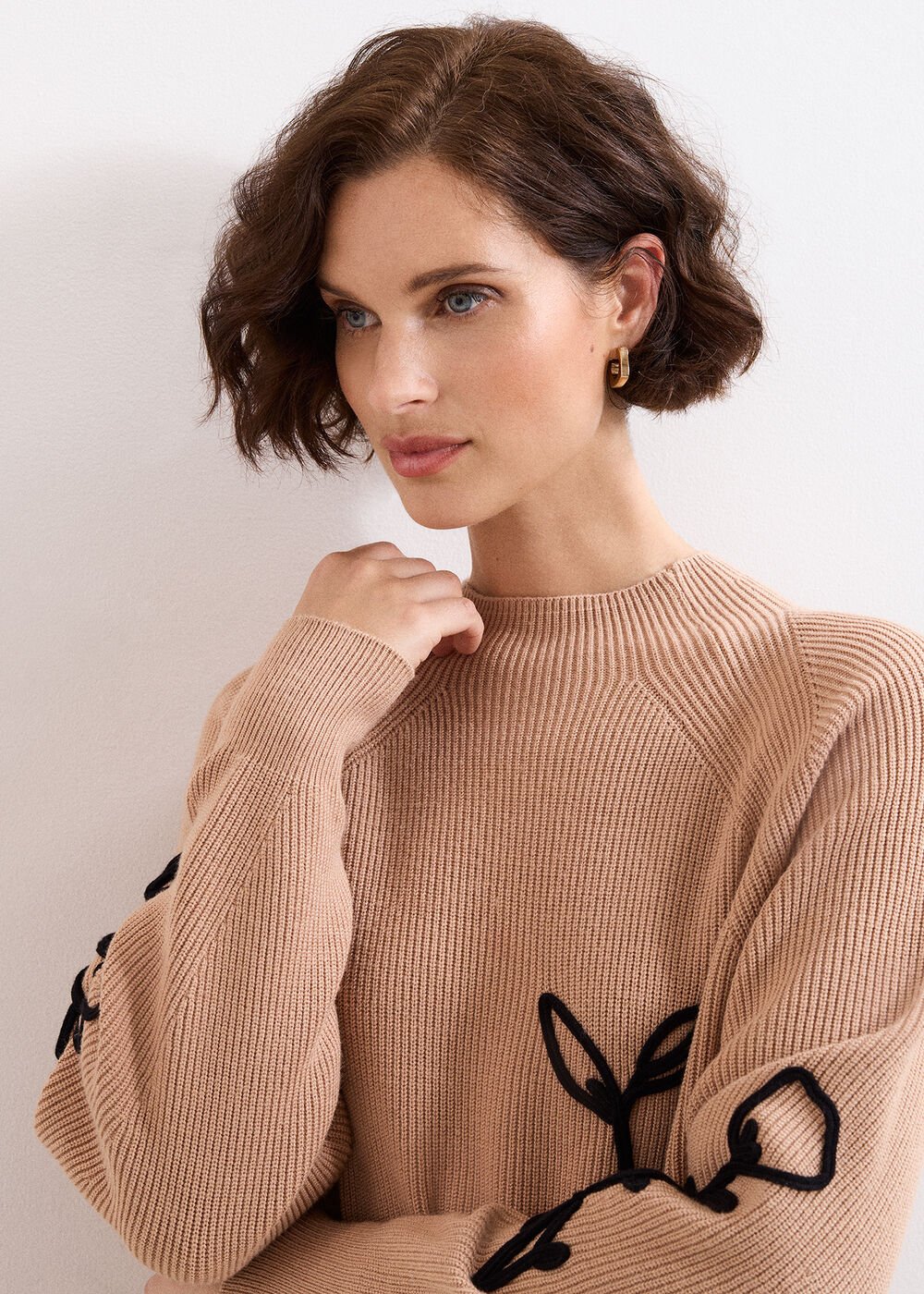 Rosa Applique Jumper - Tan