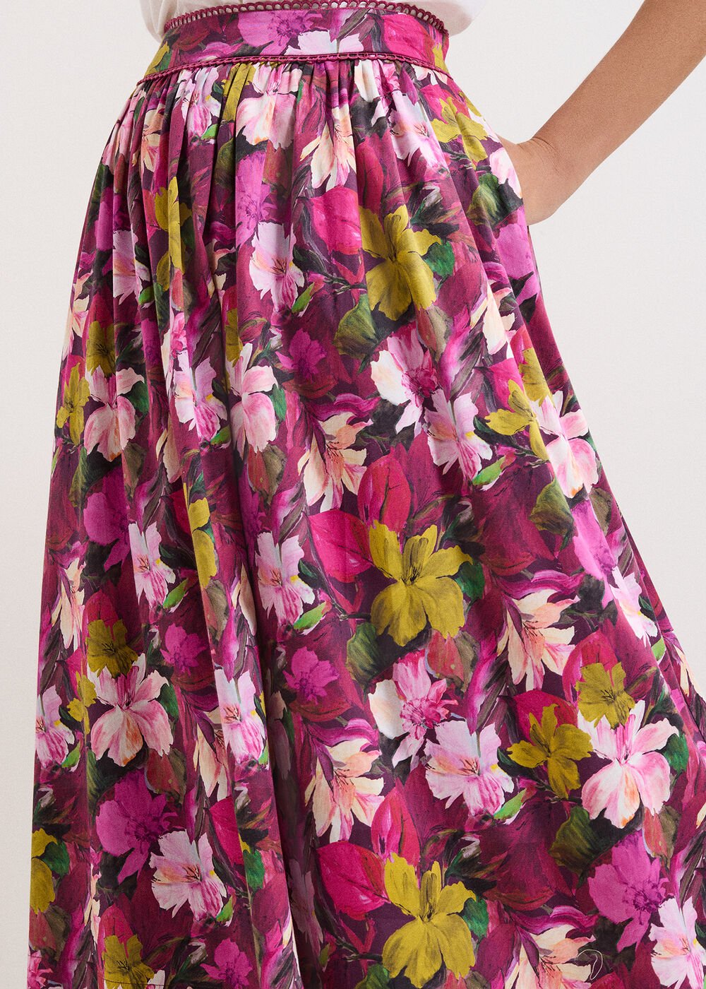 Arina Floral Skirt - Pink