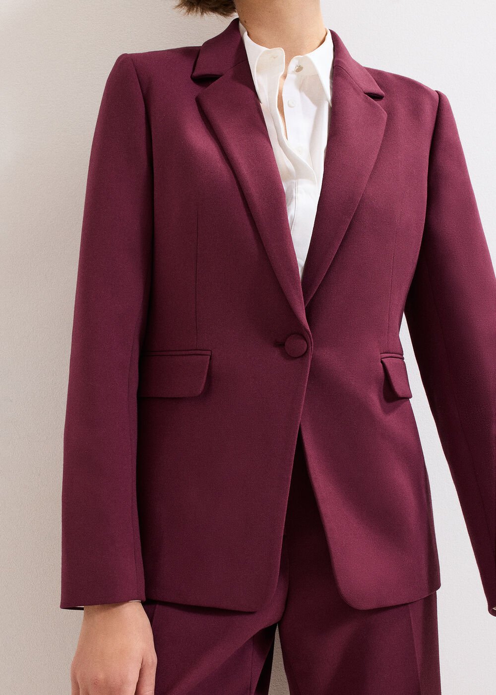 Fara Suit Jacket - Burgundy