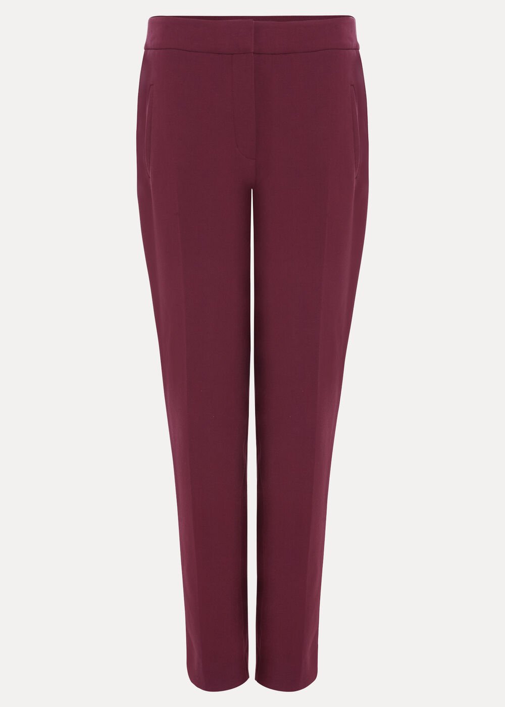Fara Taper Trousers - Burgundy