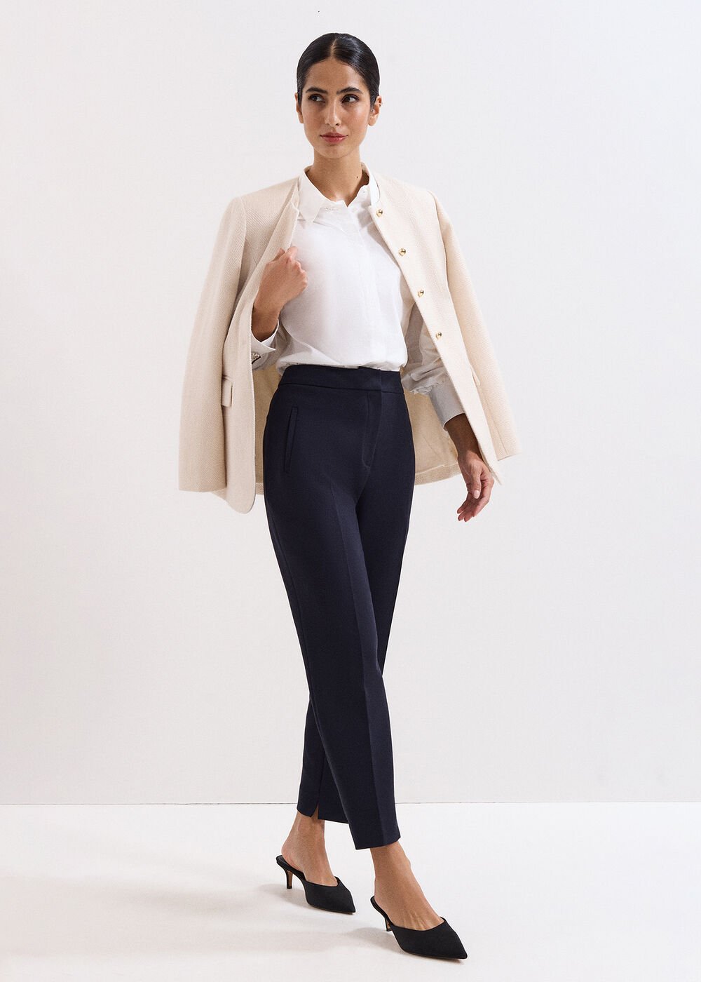 Fara Navy Trousers - Navy