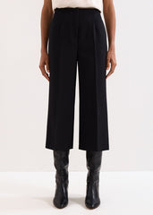 Aubrielle Black Culotte Trousers - Black
