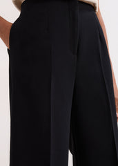 Aubrielle Black Culotte Trousers - Black