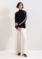Immy Crochet Jumper - Black