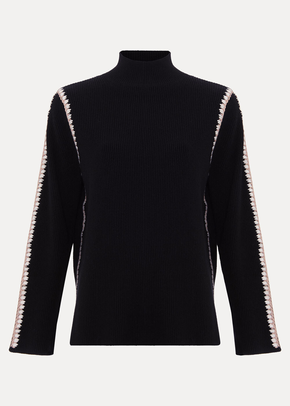 Immy Crochet Jumper - Black