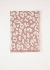 Mocha Leopard Scarf - Brown