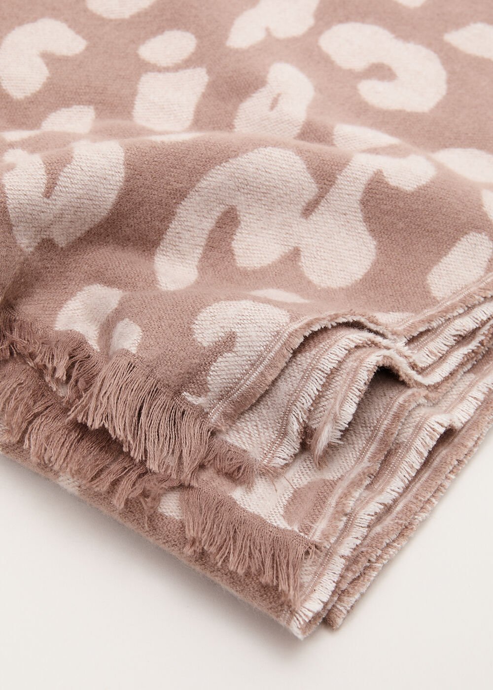 Mocha Leopard Scarf - Brown