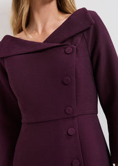 Petite Sienna Dress - Burgundy