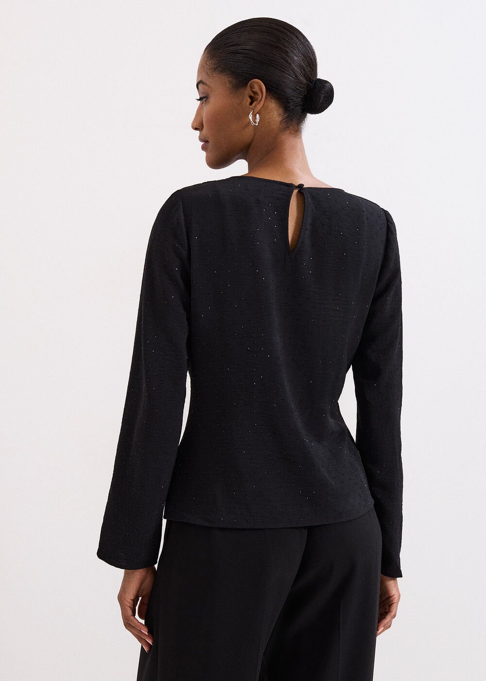 Noa Drape Top - Black