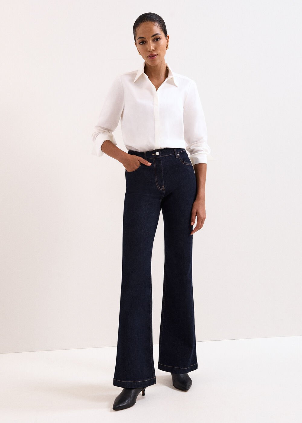Petite Olivia Jean - Dark Wash
