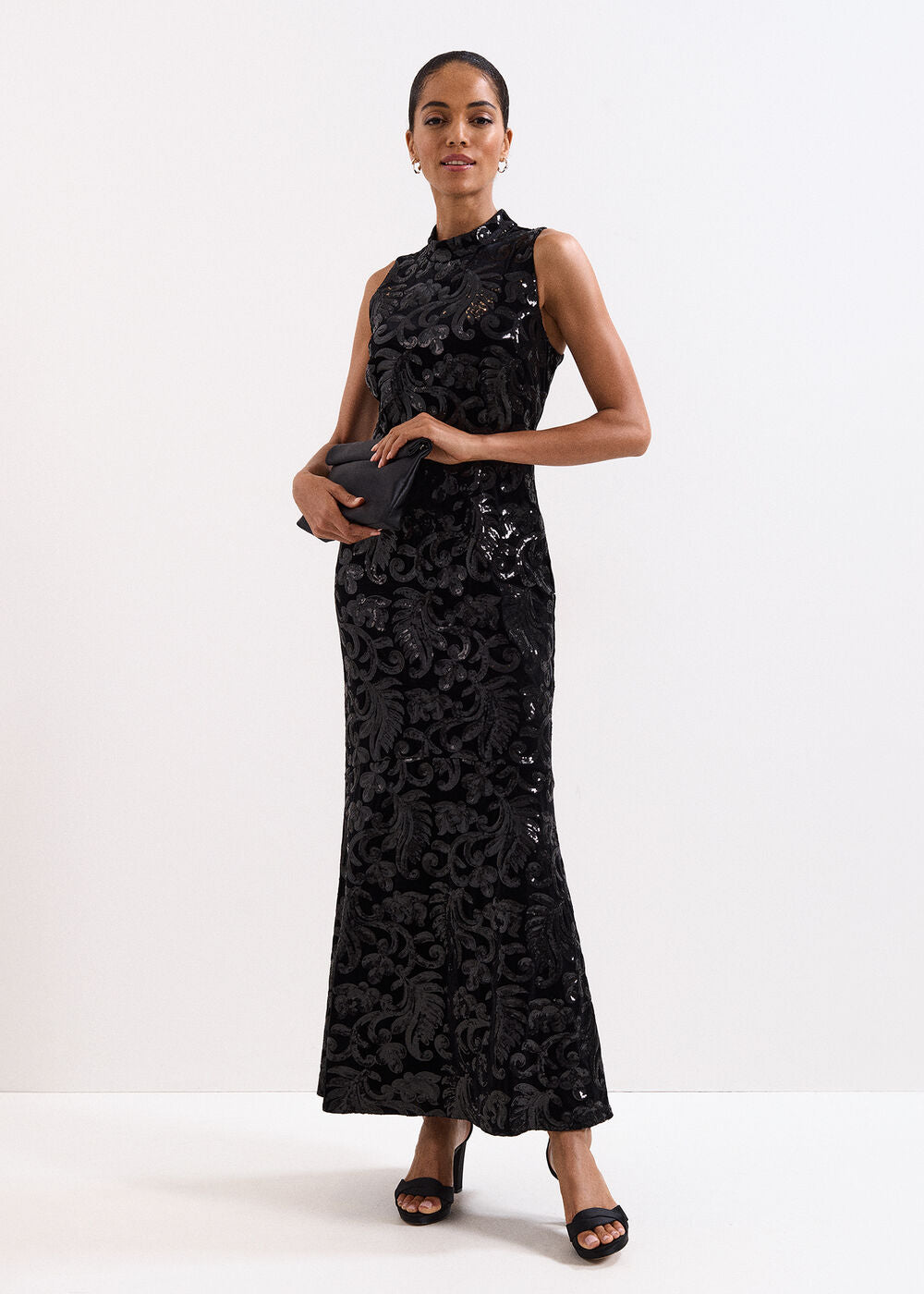 Trudy Sequin Dress - Black