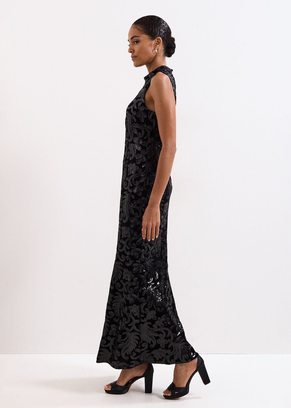 Trudy Sequin Dress - Black