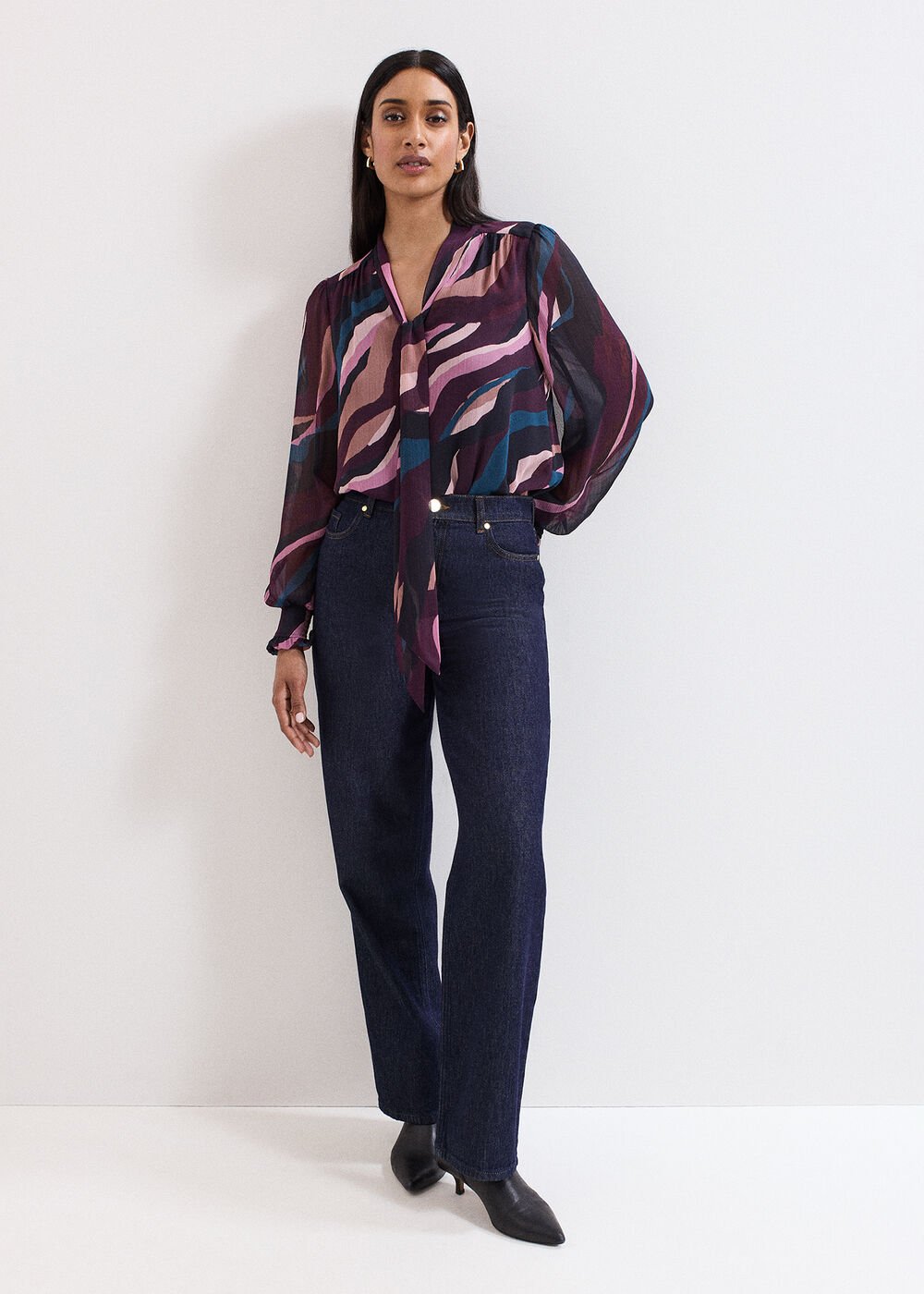 Selby Stripe Blouse - Multi