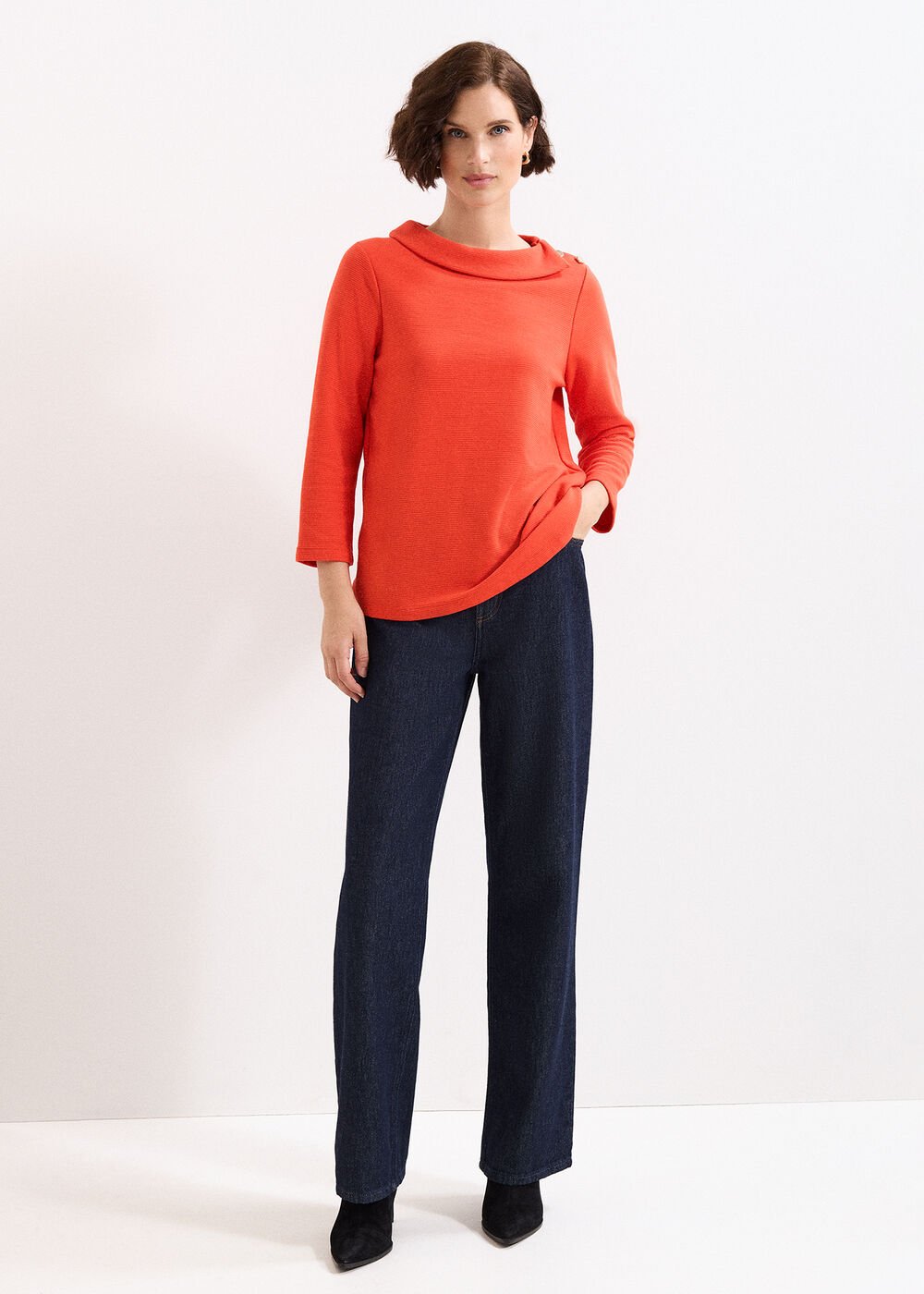 Remy Textured Top - Red