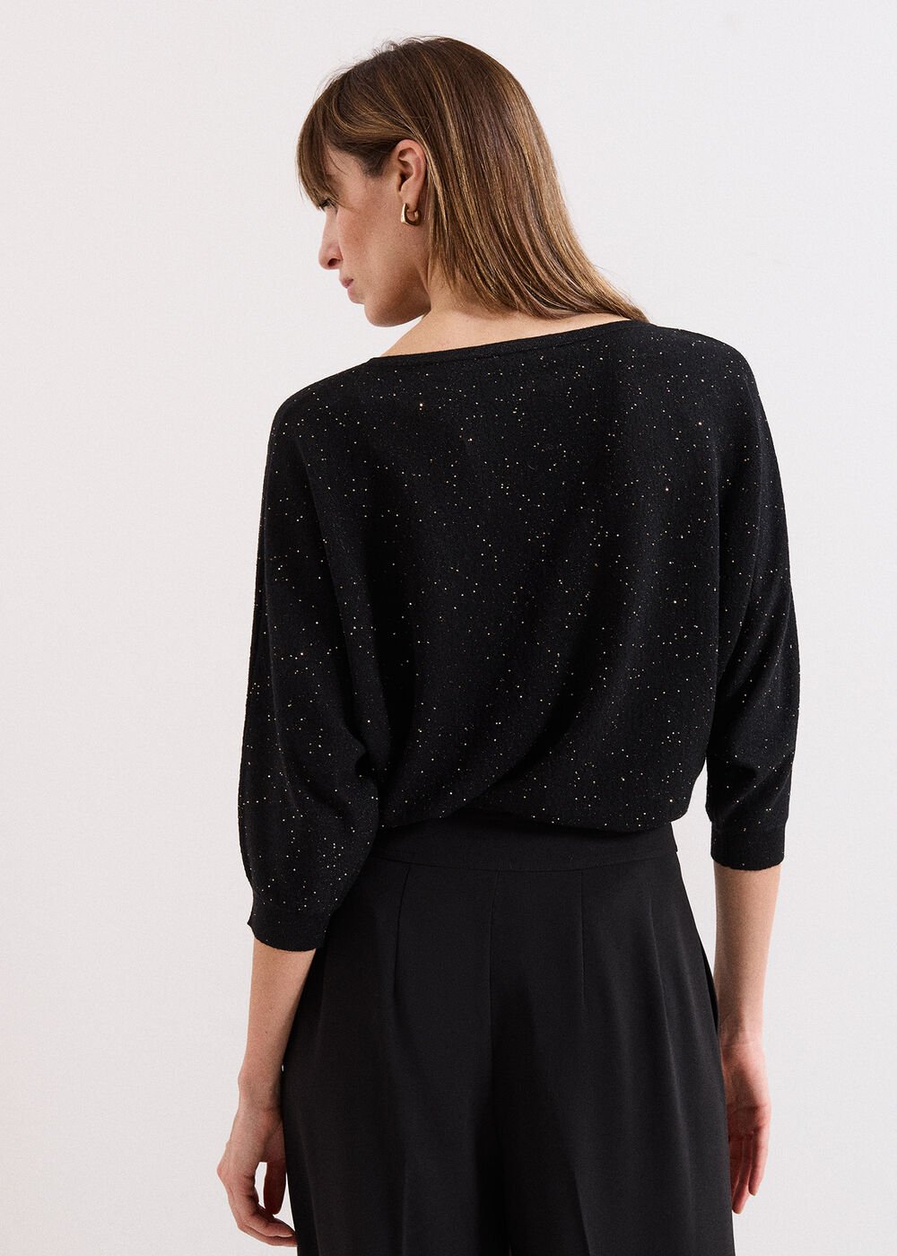 Sequin Cristine Knit - Black